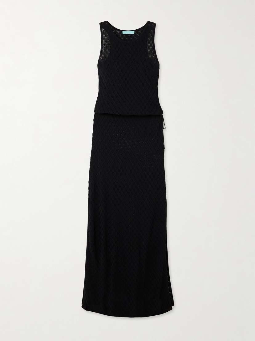 Melissa Odabash Mia Pointelle-knit Maxi Dress