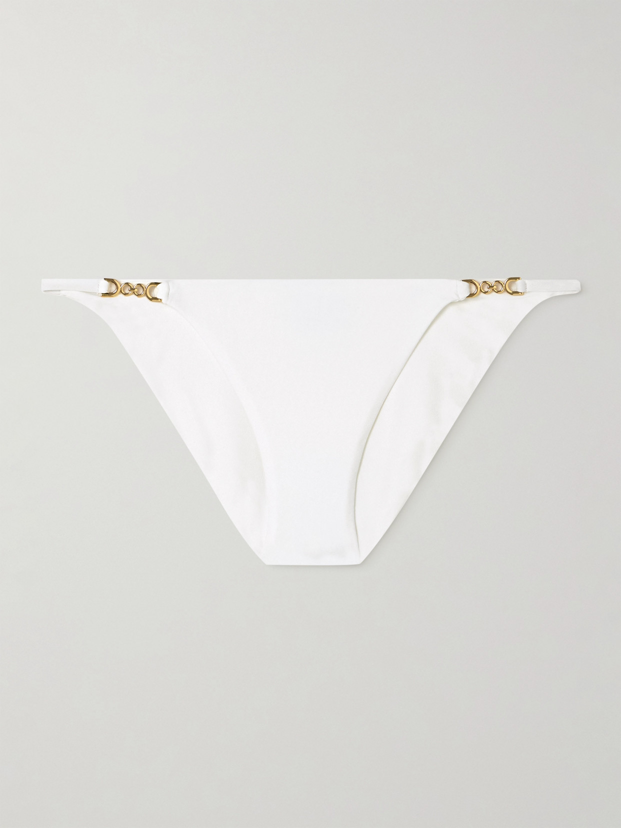 Melissa Odabash Monza Chain-embellished Bikini Briefs In White