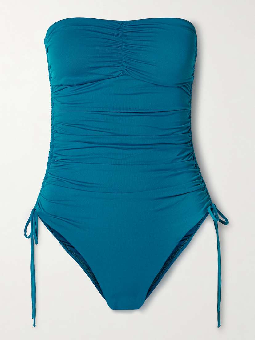 Melissa Odabash Sydney Strapless Ruched Swimsuit