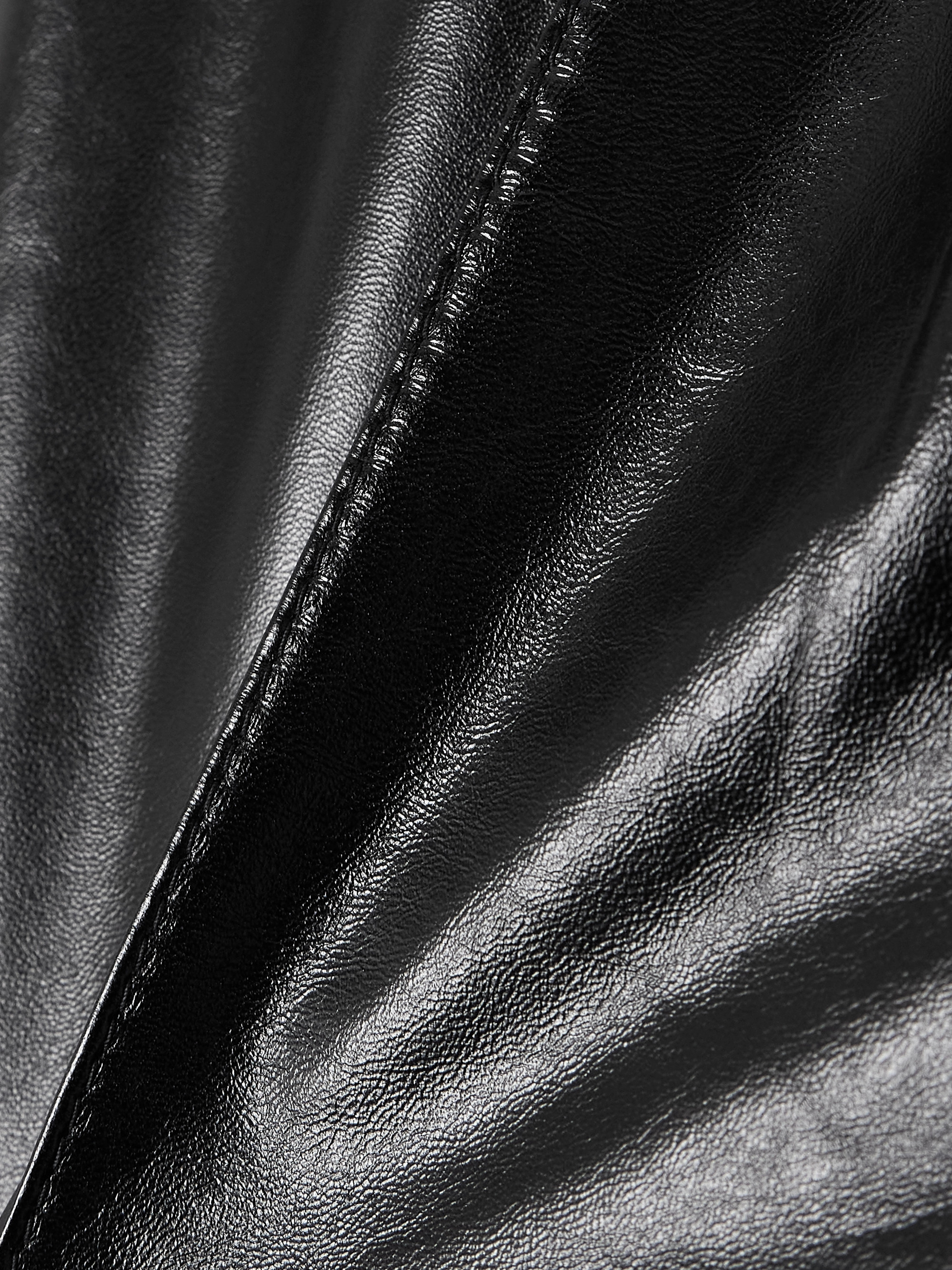 BALLY Belted leather shorts thumbnail