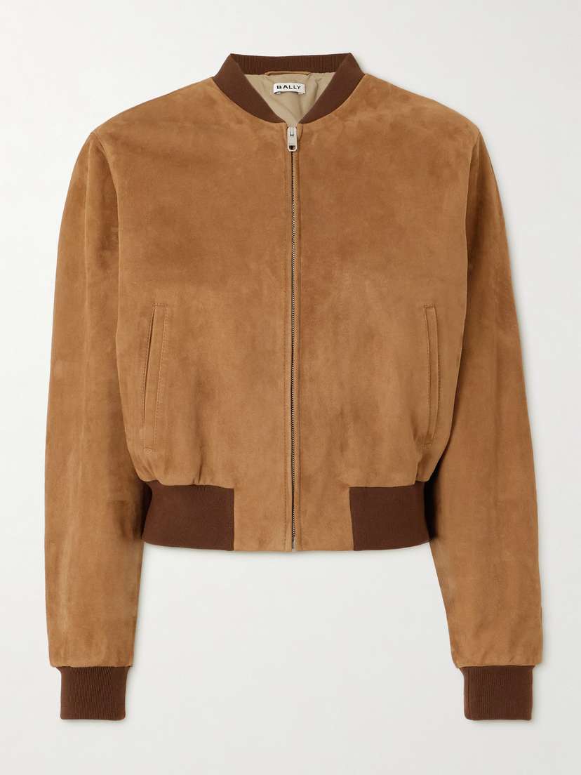 BALLY Suede Bomber Jacket