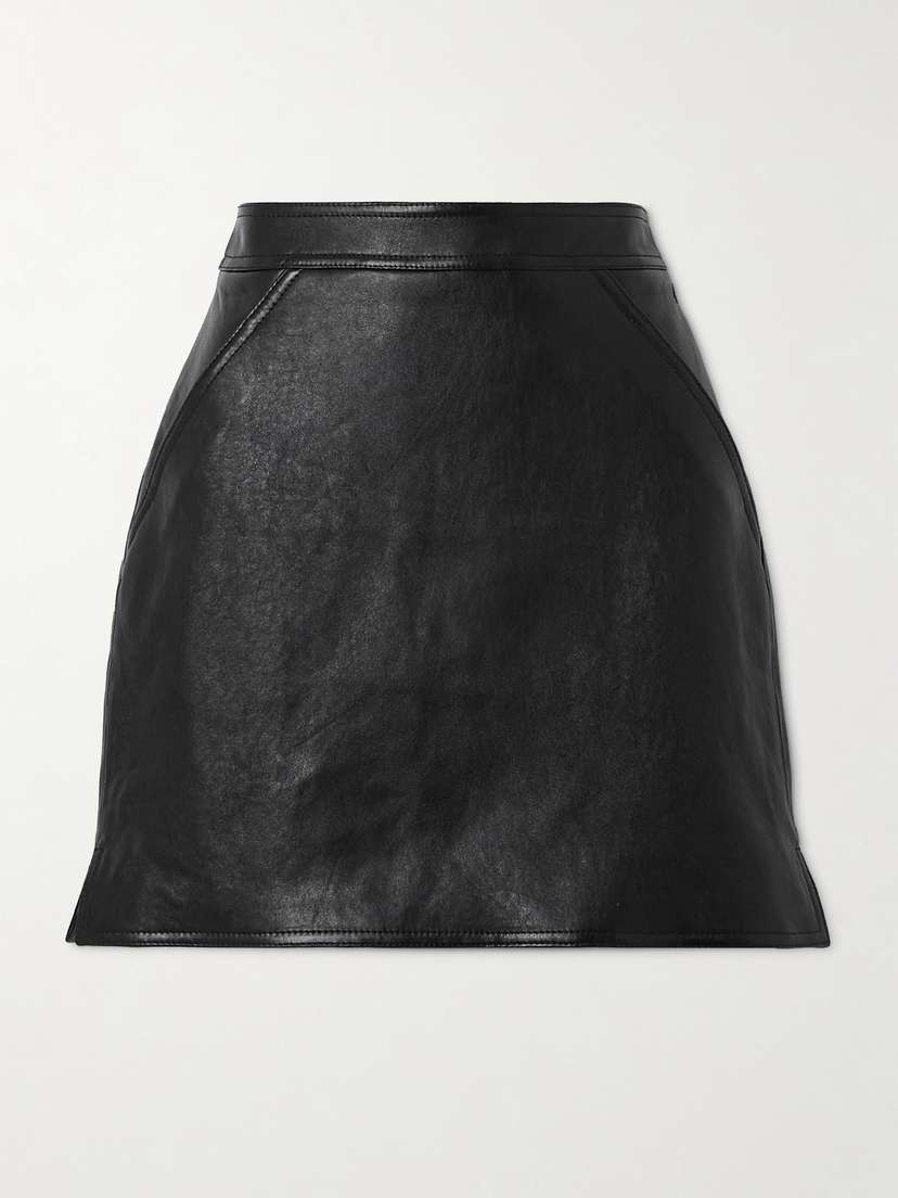 BALLY Leather Mini Skirt