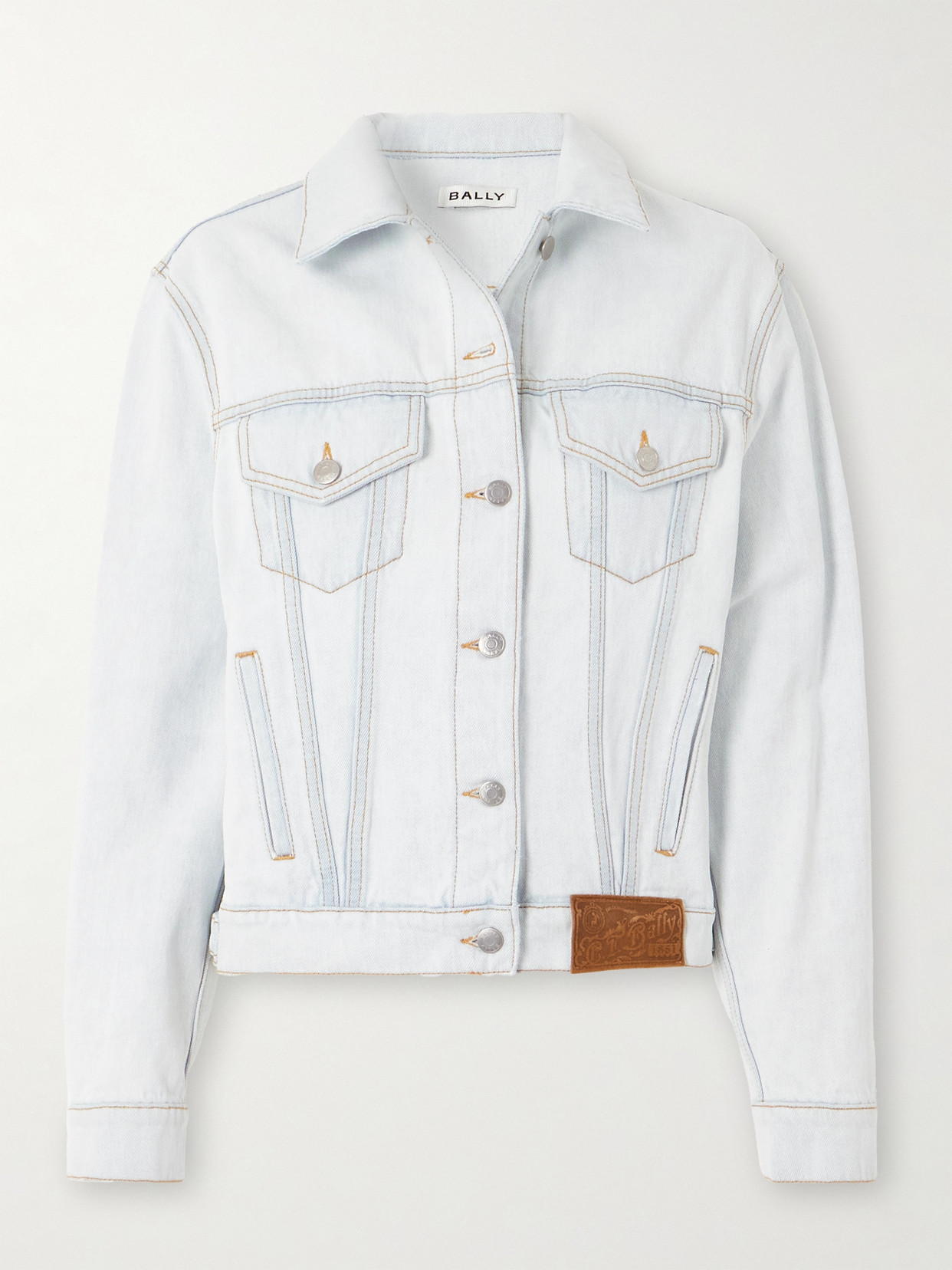 Bally Knee Length Jacket Buttoned Cuffs In Blue