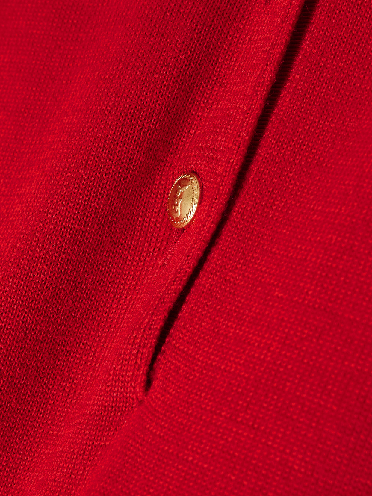 Bally Cashmere And Silk-blend Polo Sweater In Red