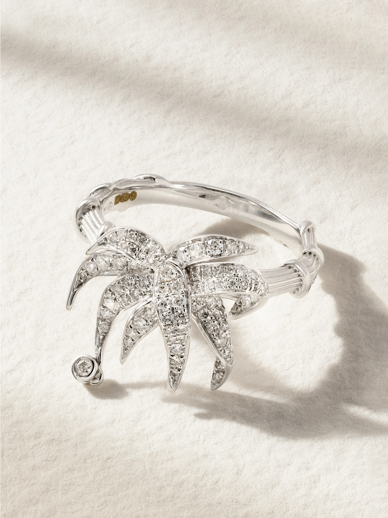 Yvonne Léon - Paradise Island 18-karat White Gold And Diamond Ring - Silver