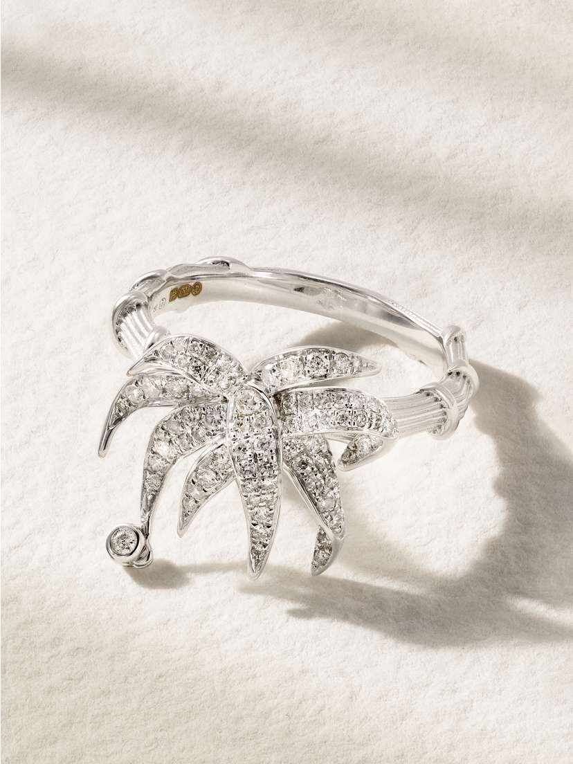 Yvonne Léon Paradise Island 18-karat White Gold And Diamond Ring