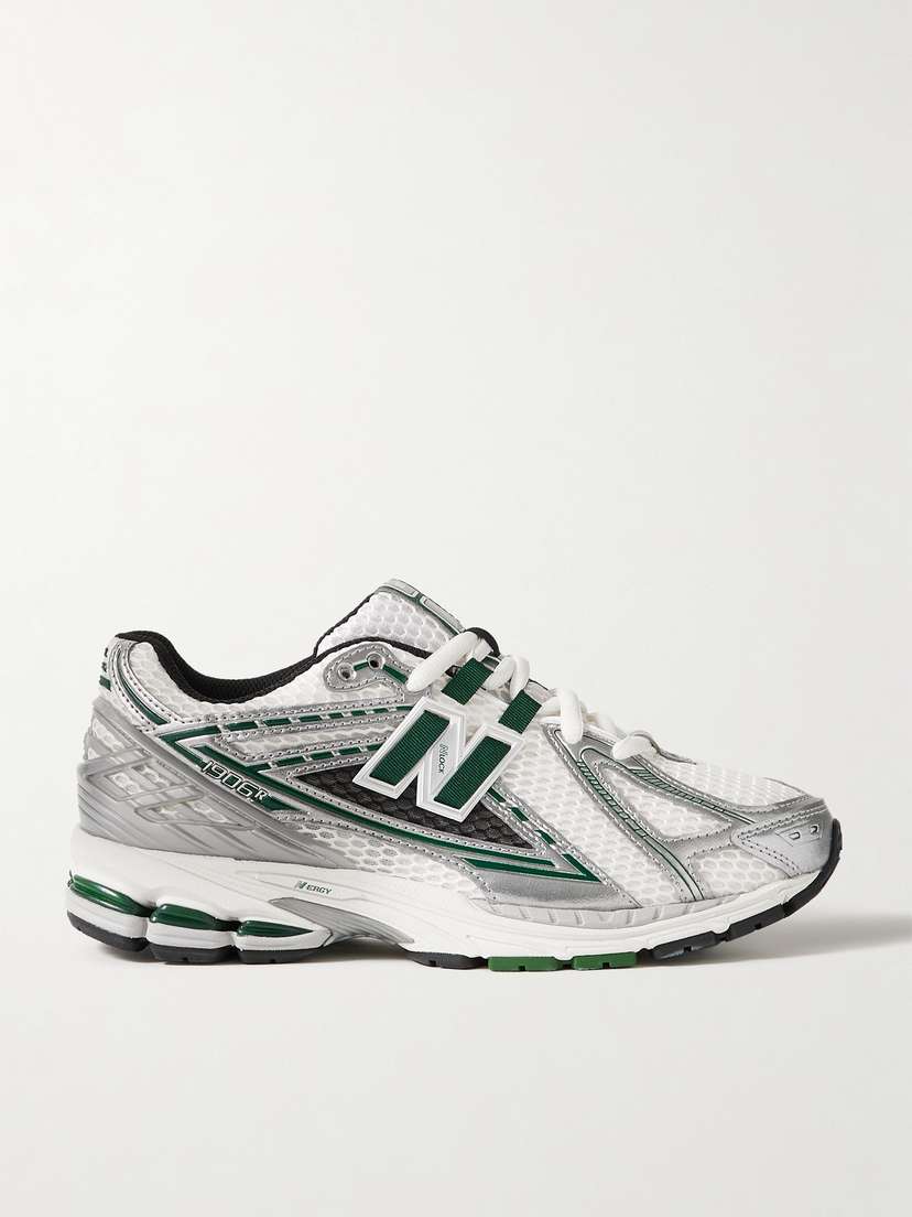 New Balance 1906 Rubber-trimmed Metallic Leather And Mesh Sneakers