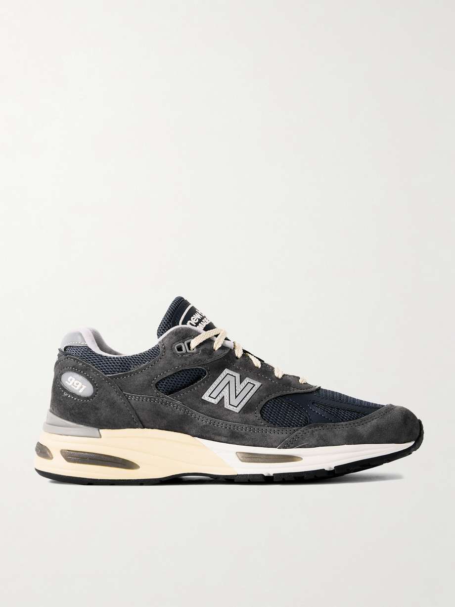 New Balance's classic 'MiUK 991' low-top sneakers are iconic for a reason. Based on the original early '00s design, they've been made in the UK from panels of suede, leather and mesh and have blown rubber soles for stability and bounce. The ABZORB cushioning system ensures day-long comfort.