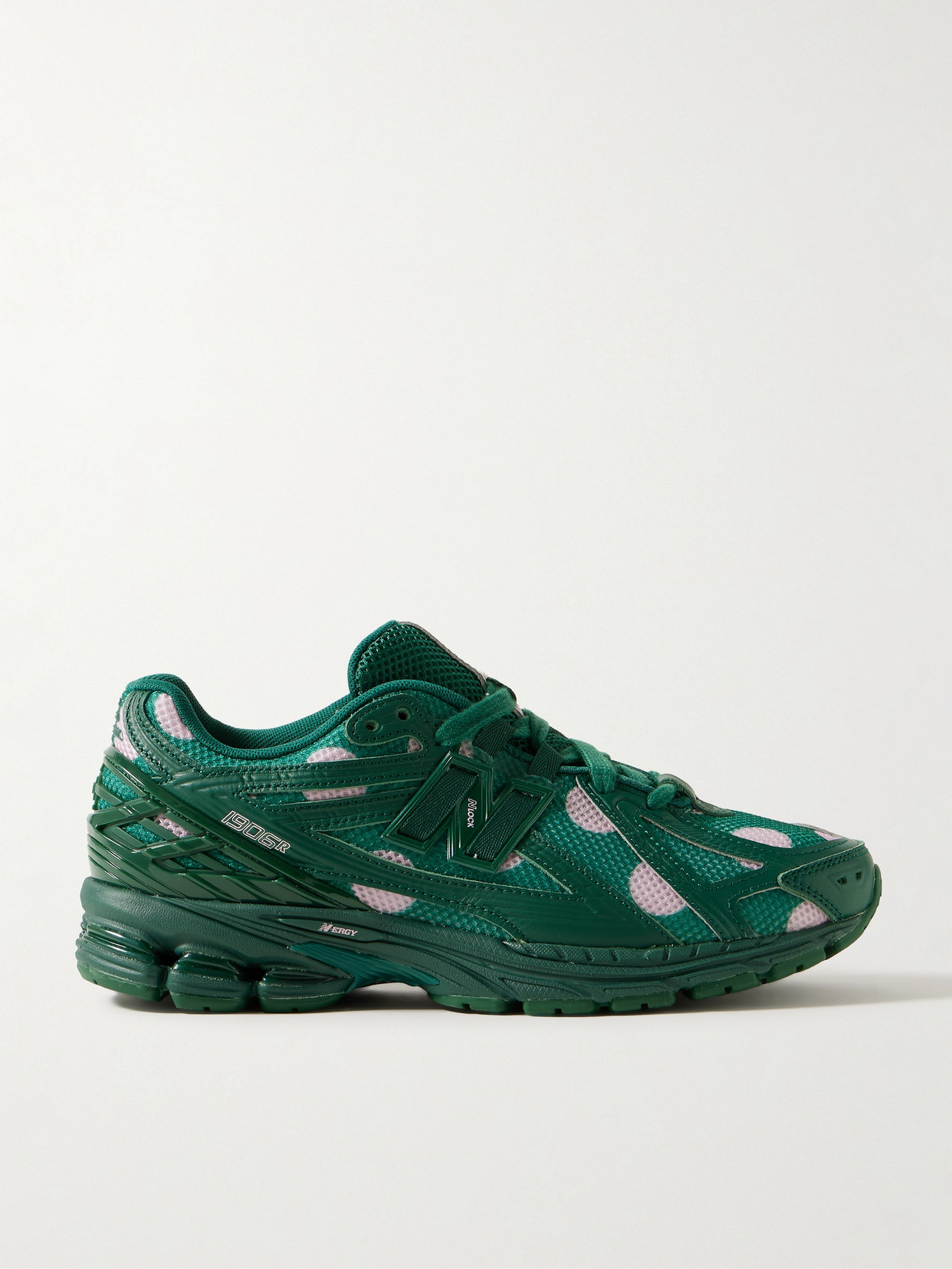 New Balance - 1906 Rubber-trimmed Faux Leather And Mesh Sneakers - Green