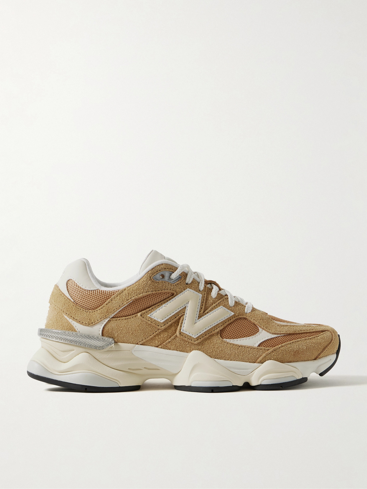 New Balance - 9060 Rubber-trimmed Suede And Mesh Sneakers - Camel