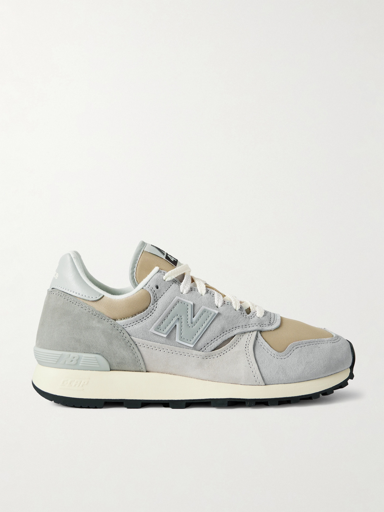 New Balance - 574 Leather-trimmed Suede And Mesh Sneakers - Gray