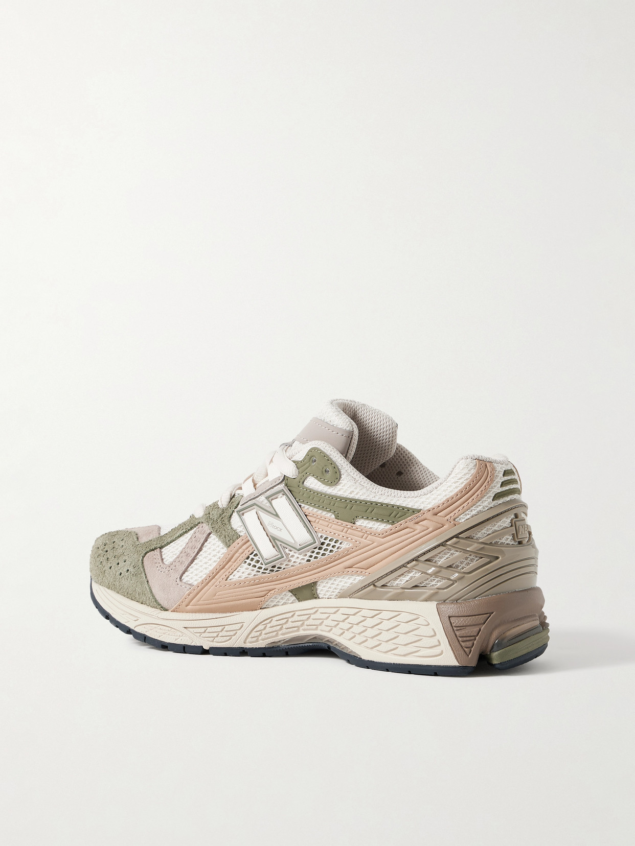 New Balance 1906 Rubber, Leather And Shell-trimmed Mesh Sneakers In Neutrals