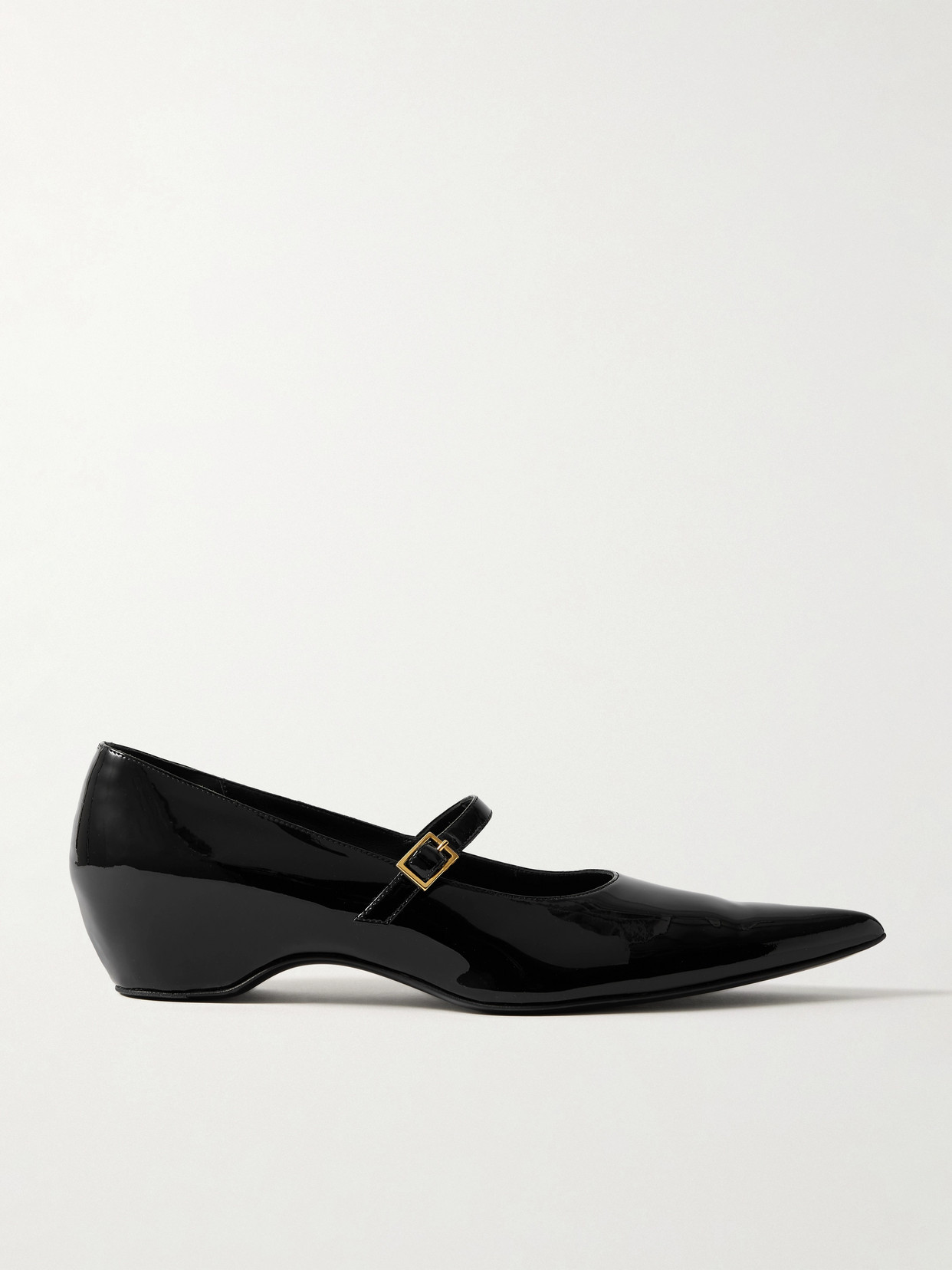 Khaite Black Sybil Mary Jane Ballerina Flats In Black