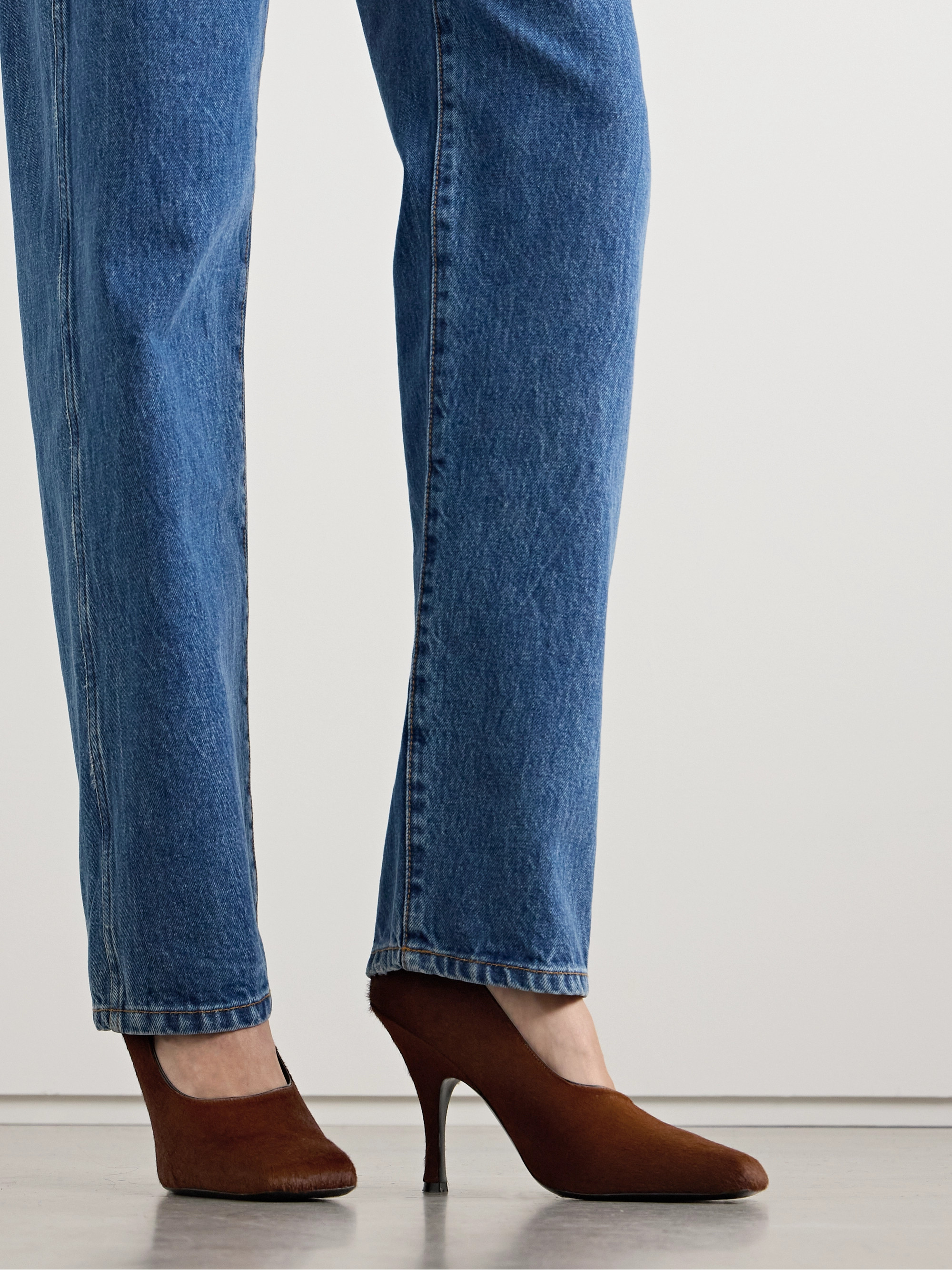 KHAITE - Eva calf hair pumps | Plush