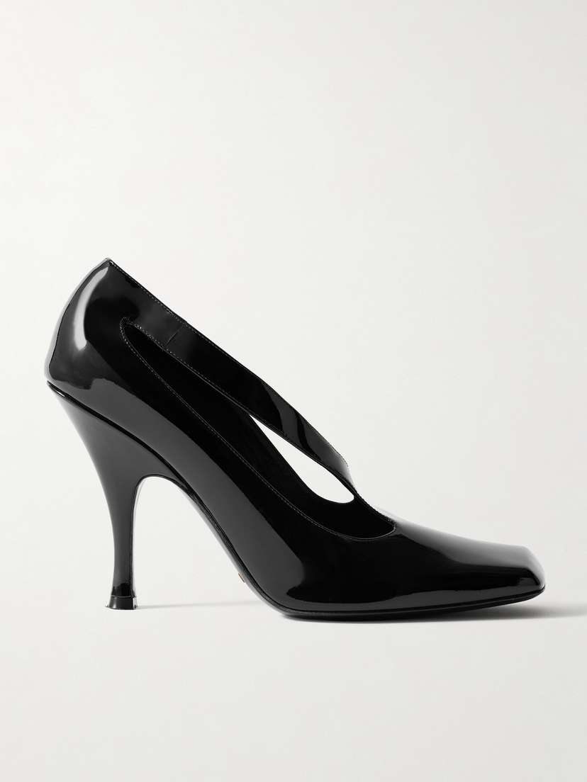 Khaite Eva Cutout Patent-leather Pumps