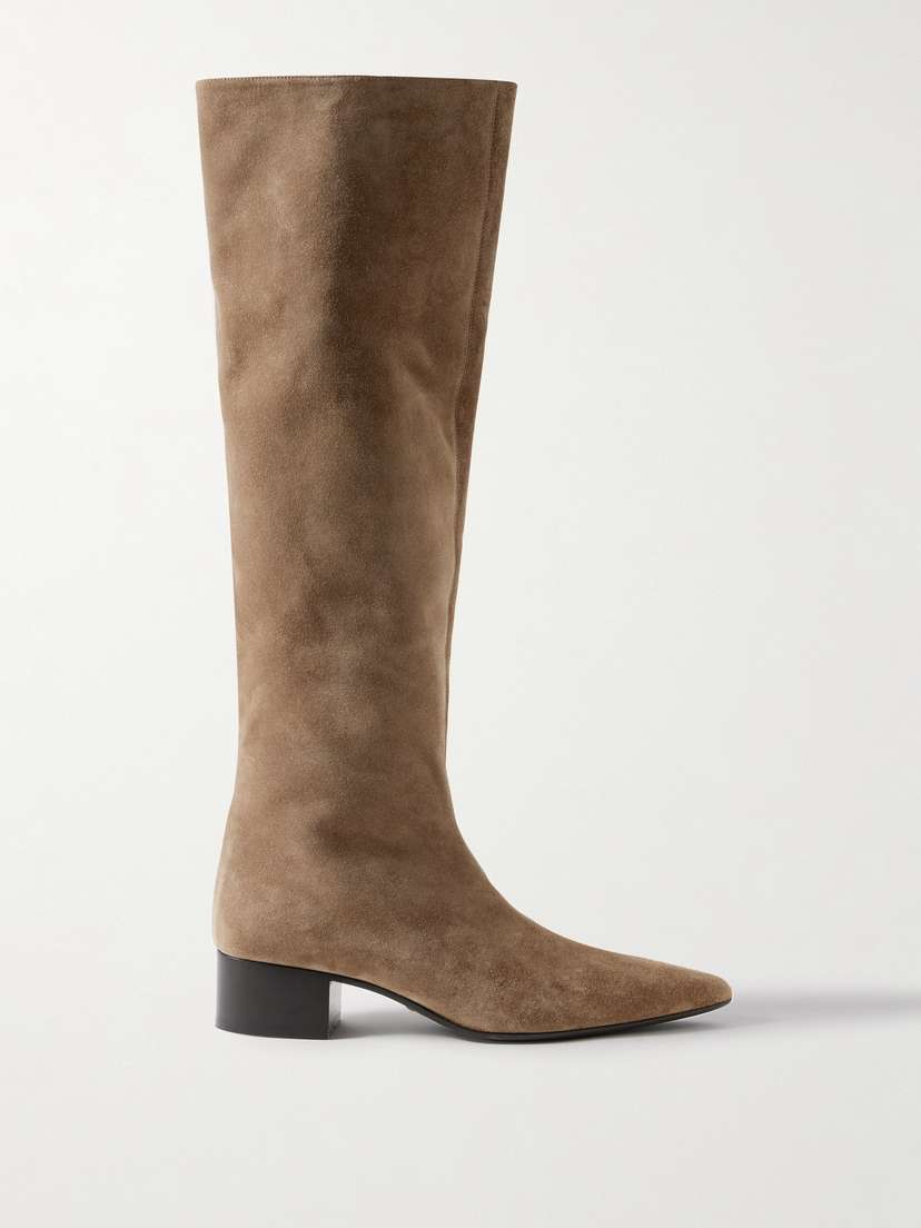 Khaite Andee Suede Knee Boots
