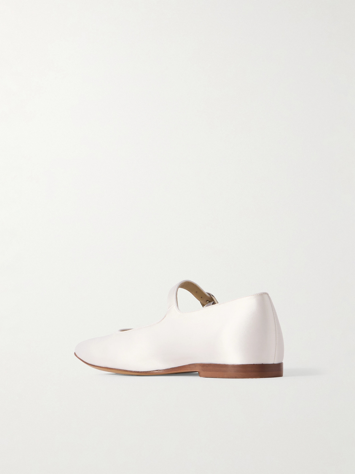 LE MONDE BERYL SATIN MARY JANE BALLET FLATS 