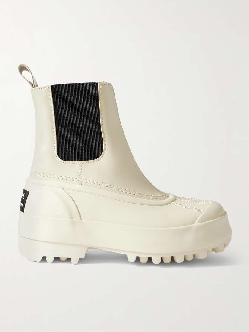 Proenza Schouler + Sorel Caribou Leather And Rubber Platform Chelsea Boots