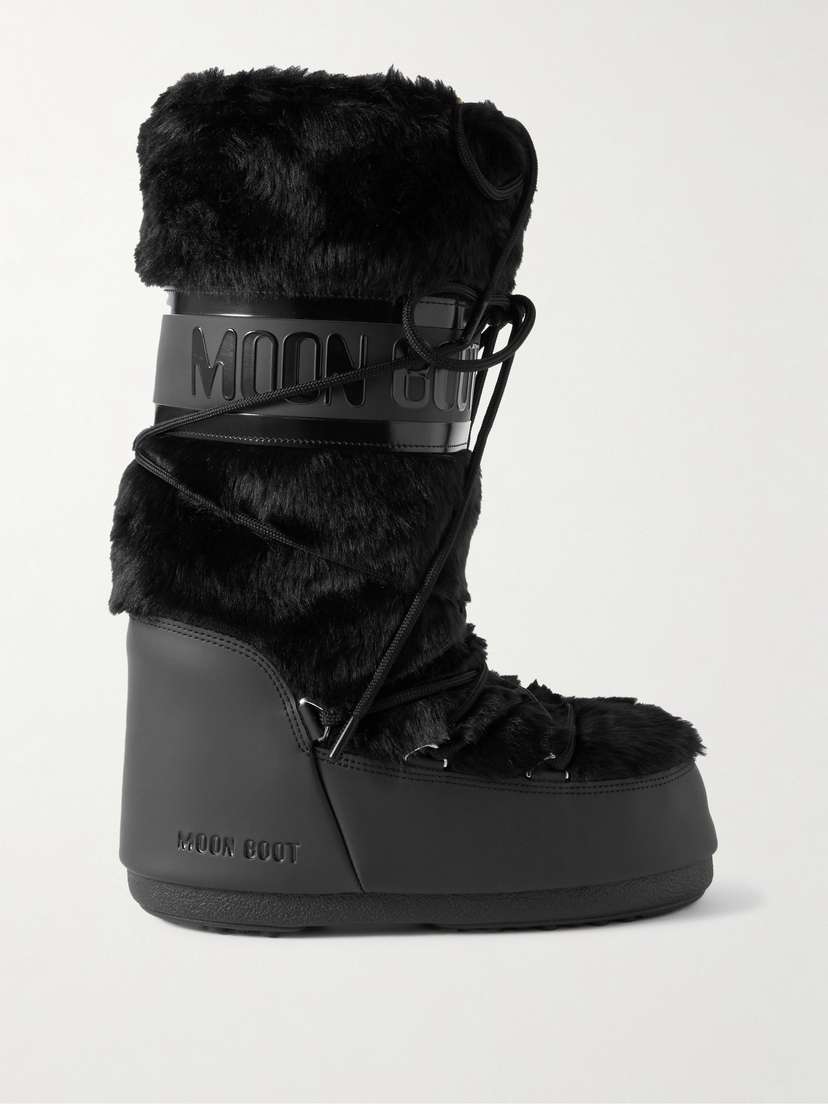 Moon Boot Icon Faux Fur And Faux Leather Snow Boots