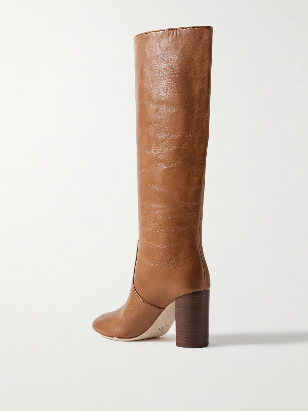 Loeffler Randall Goldy Leather Knee Boots In Brown