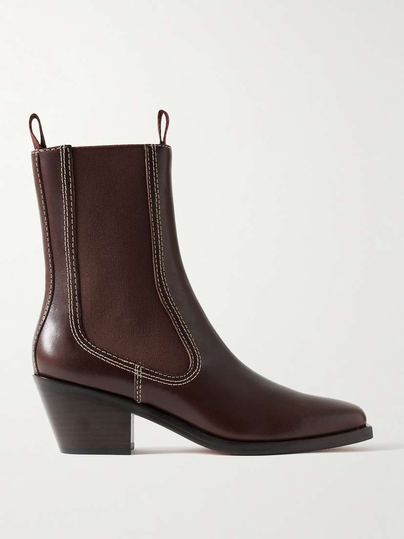 Loeffler Randall Nat Leather Ankle Boots
