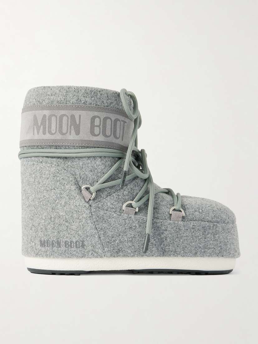 Moon Boot Icon Low Felt And Suede Snow Boots