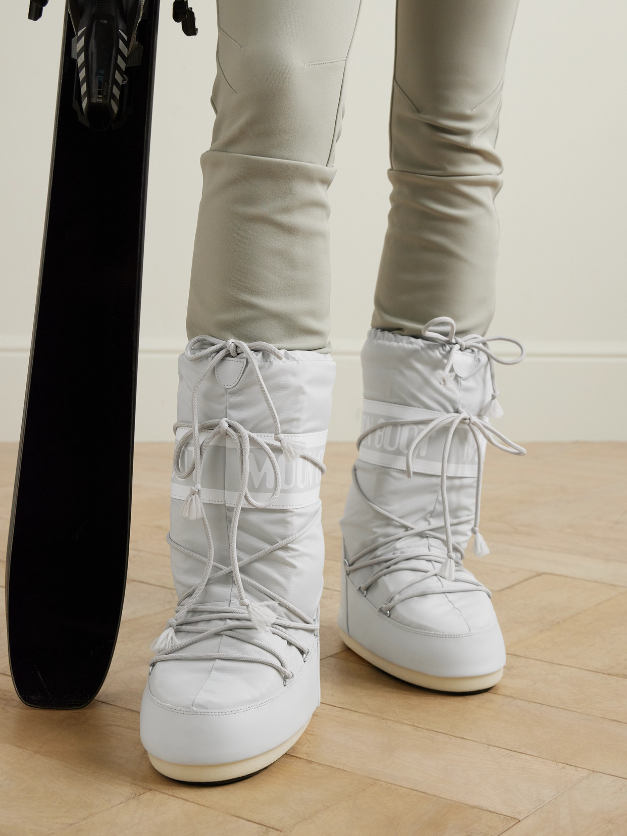Icon Shell And Leather-Like Snow Boots