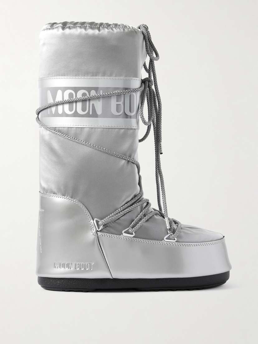 Moon Boot Icon Glance Metallic Shell And Pvc Snow Boots