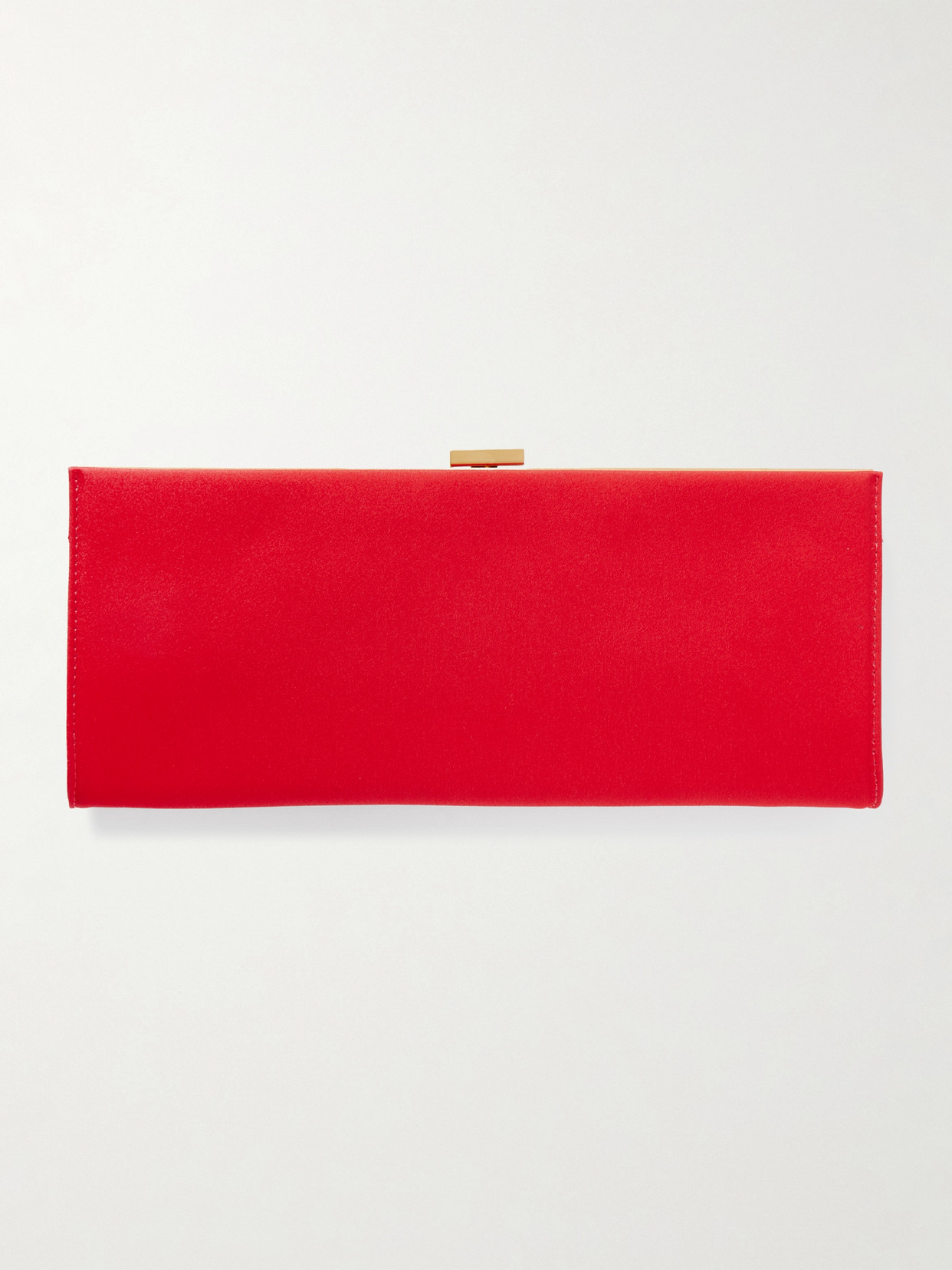 Neous Metis Crepe De Chine Clutch In Red