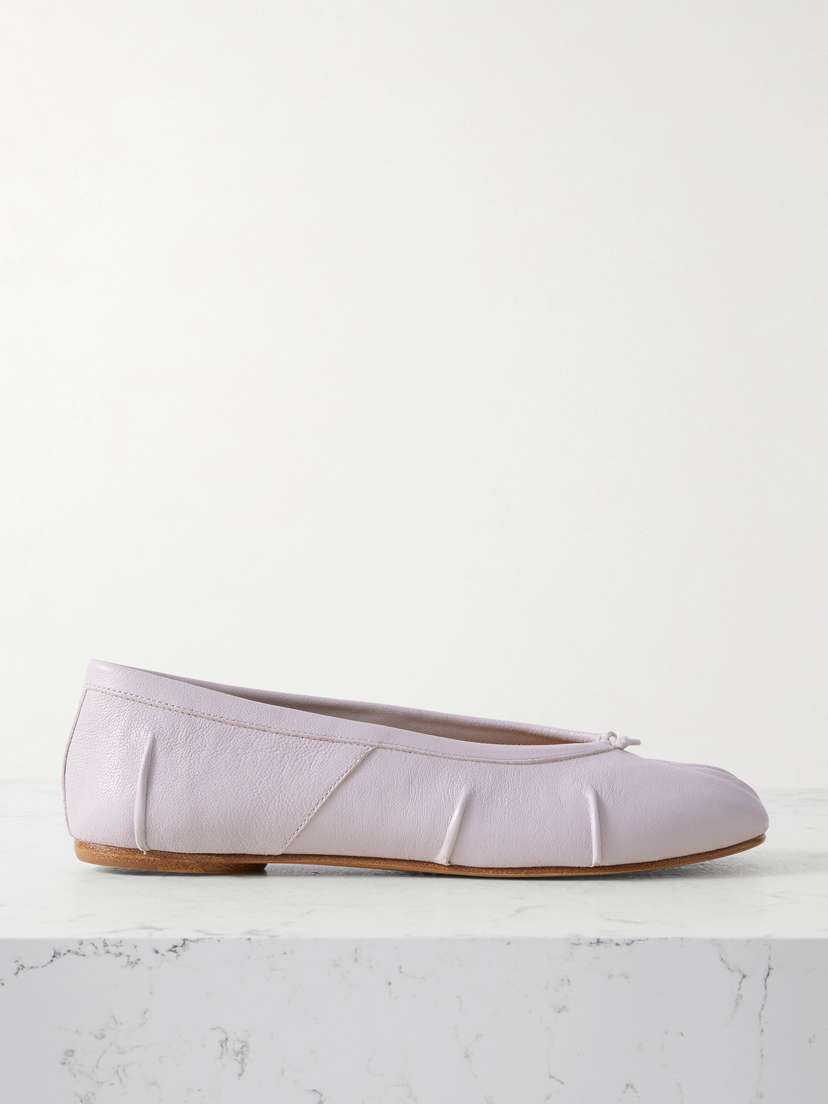 Maison Margiela Tabi Split-toe Leather Ballet Flats