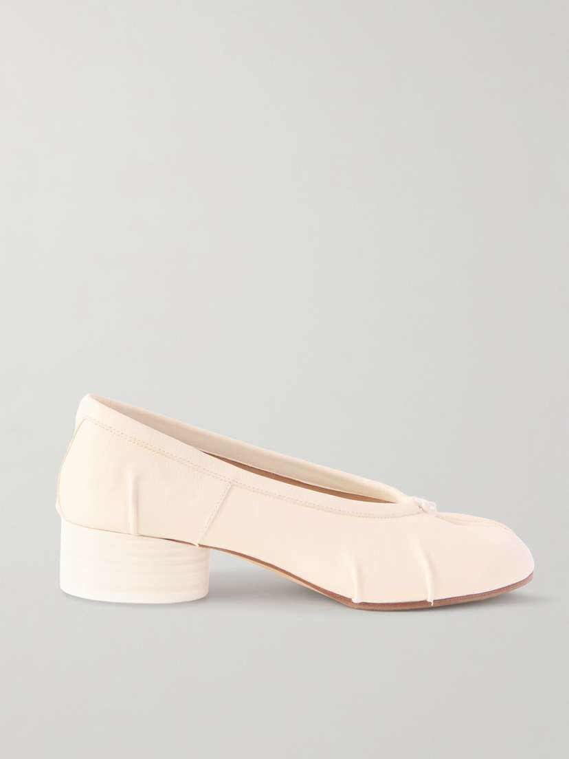 Maison Margiela Tabi Ballerina Split-toe Leather Pumps