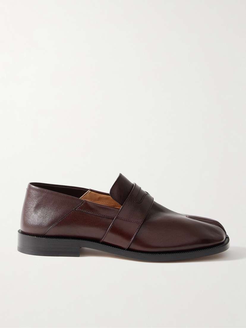 Maison Margiela Tabi Split-toe Collapsible-heel Leather Loafers