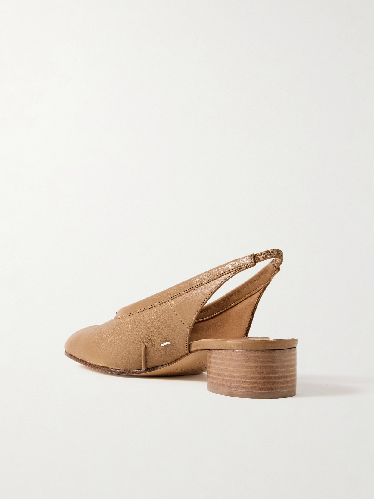 MAISON MARGIELA TABI SPLIT-TOE LEATHER SLINGBACK PUMPS