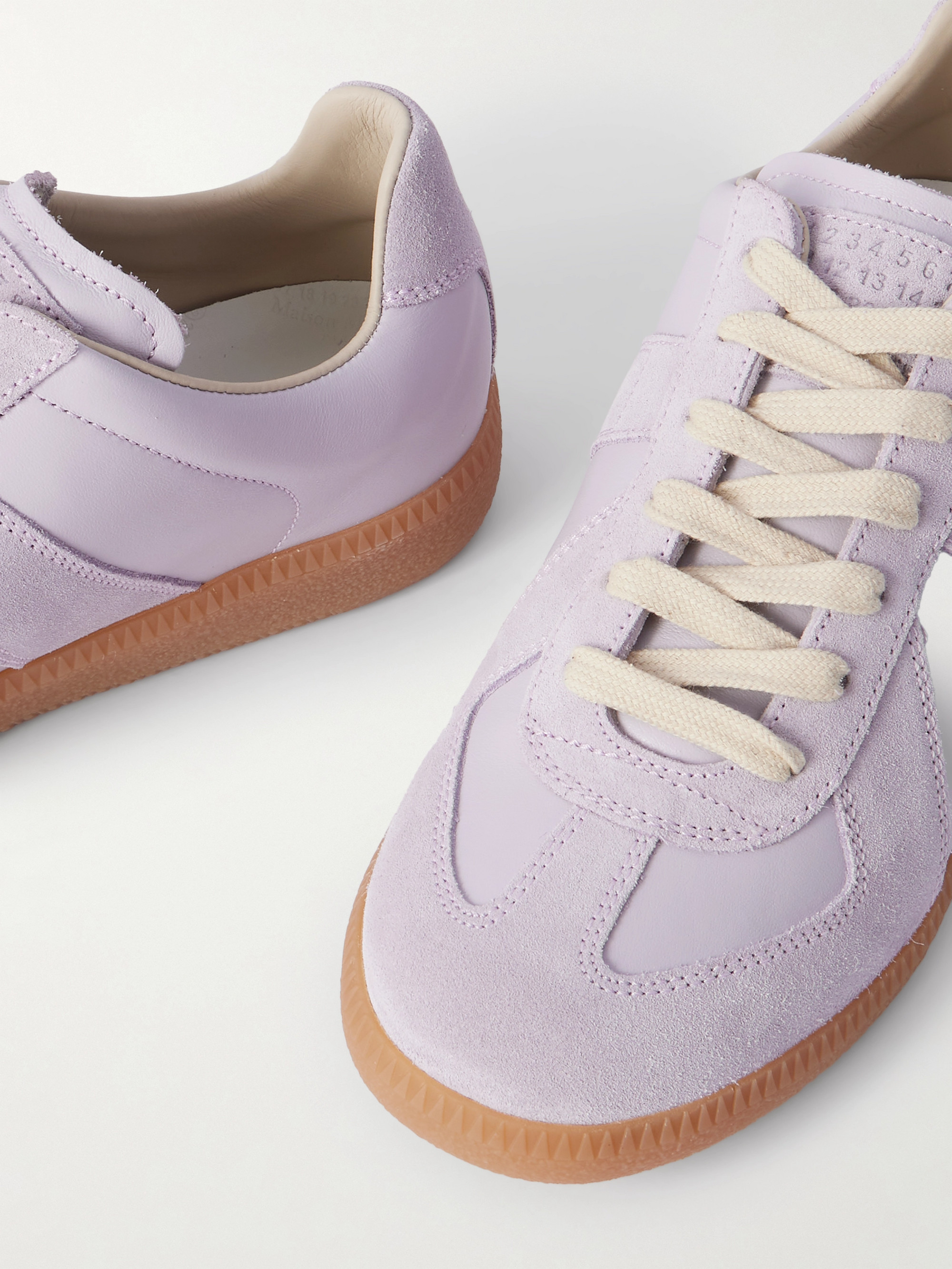 Maison Margiela Replica suede and leather sneakers