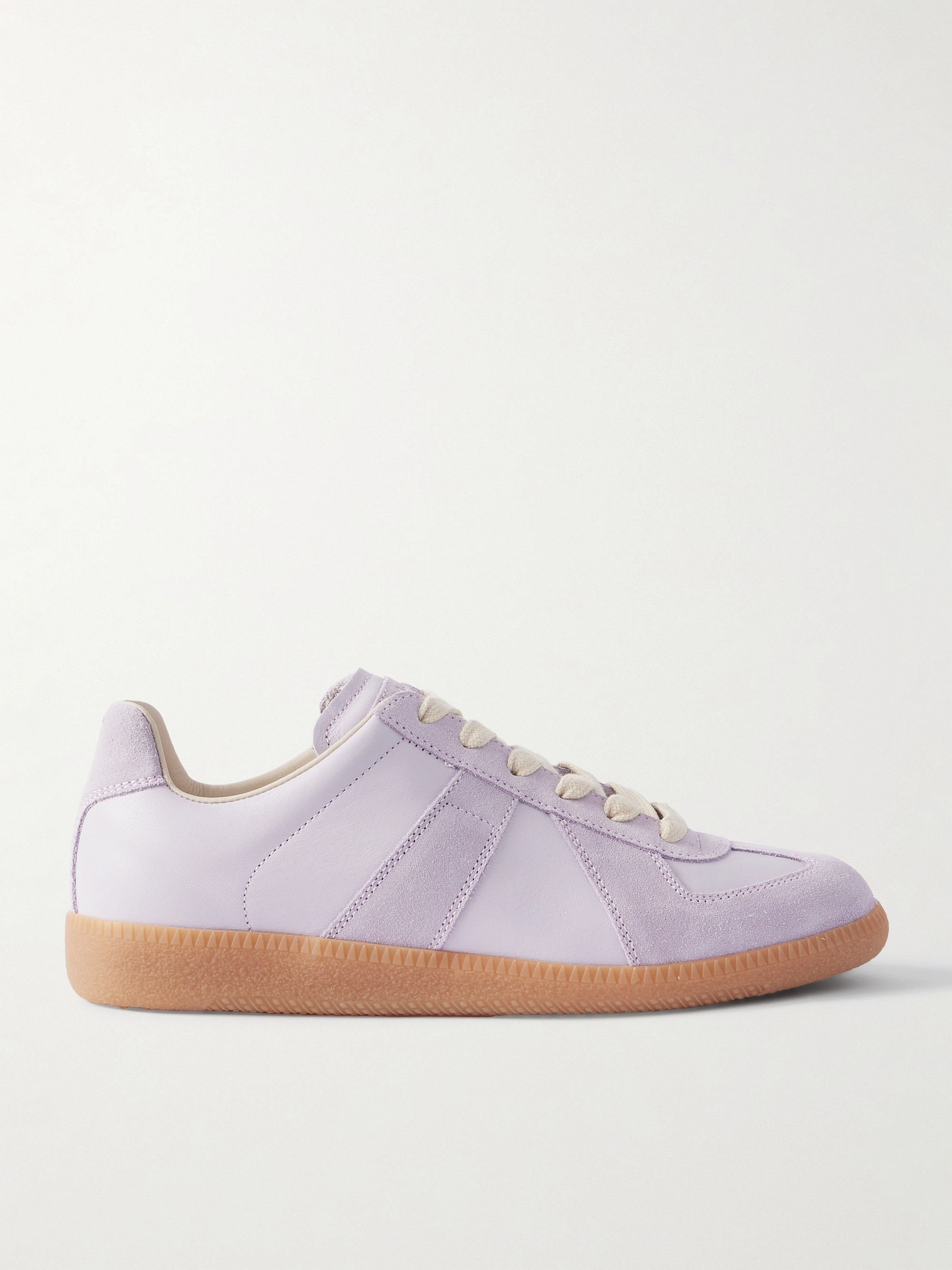 Maison Margiela Replica suede and leather sneakers