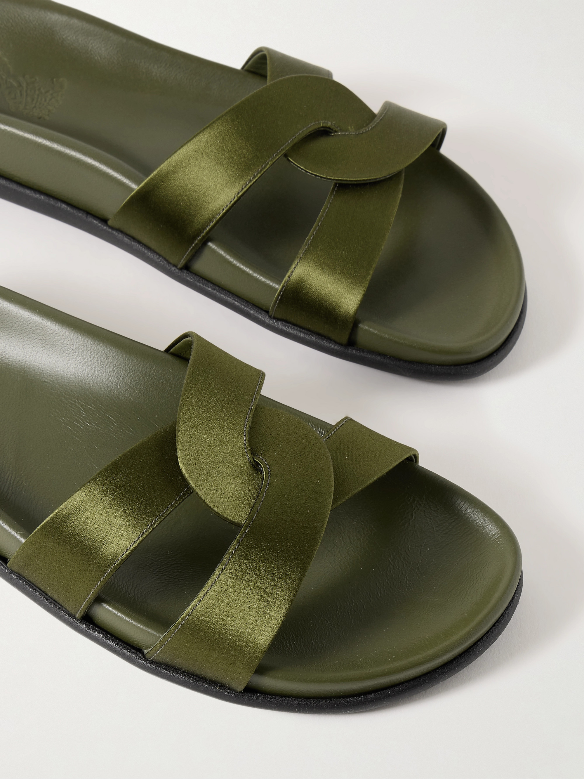 Ancient Greek Sandals Desmos cutout satin slides thumbnail