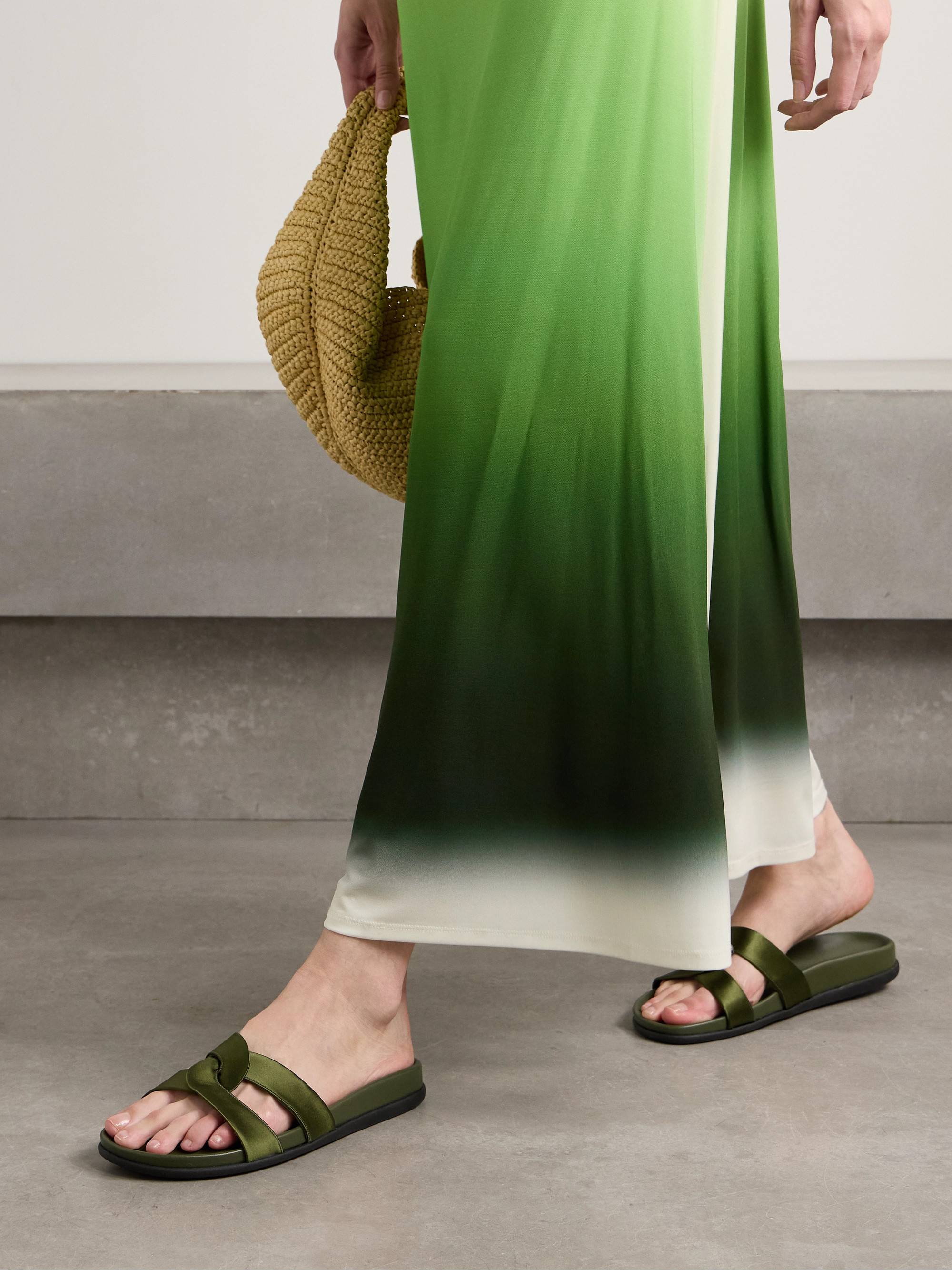 Ancient Greek Sandals Desmos cutout satin slides thumbnail