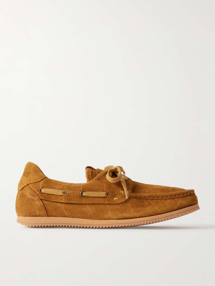 Jacquemus Batto Croc-effect Suede Loafers