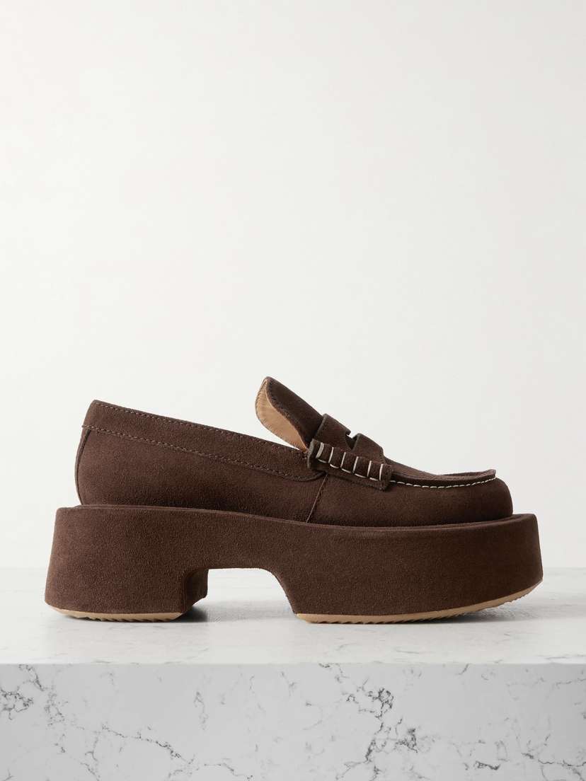 JW Anderson Suede Platform Loafers