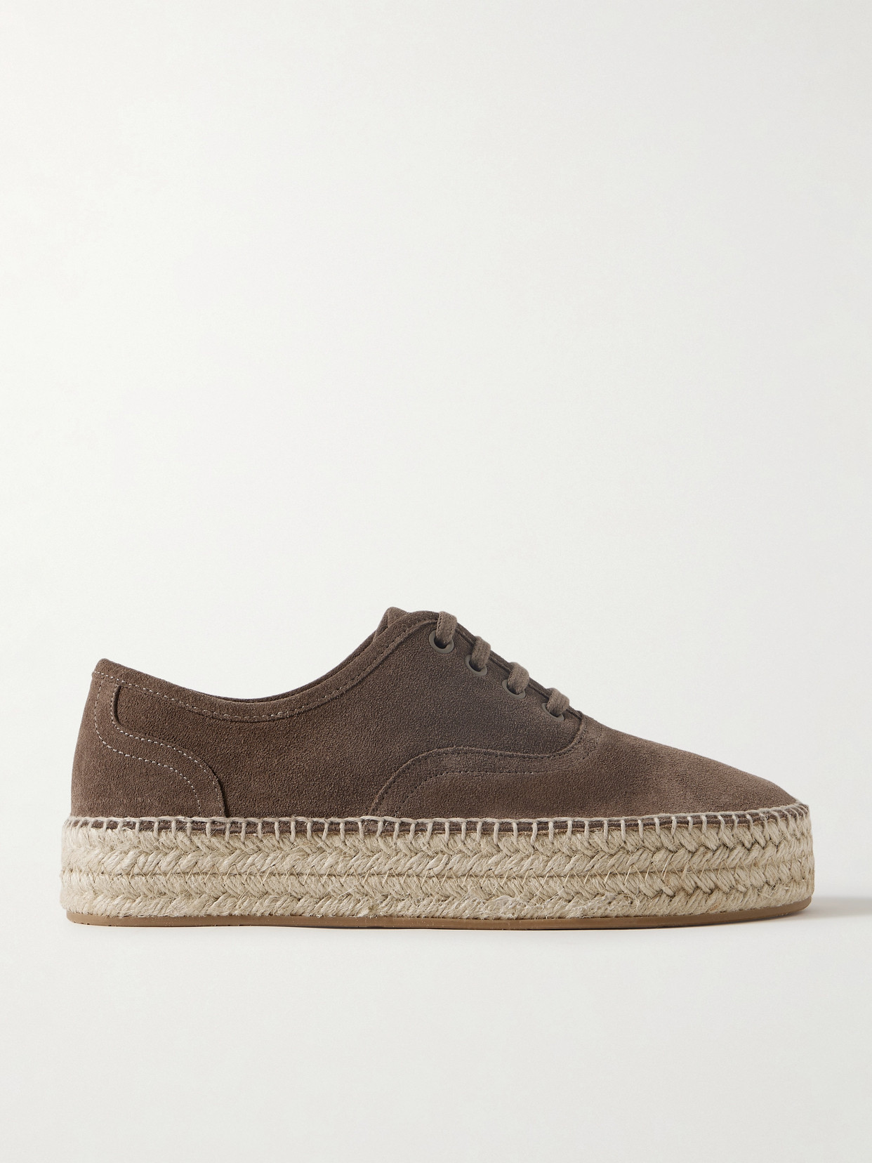 Jw Anderson Suede Espadrille Sneakers Women In Taupe