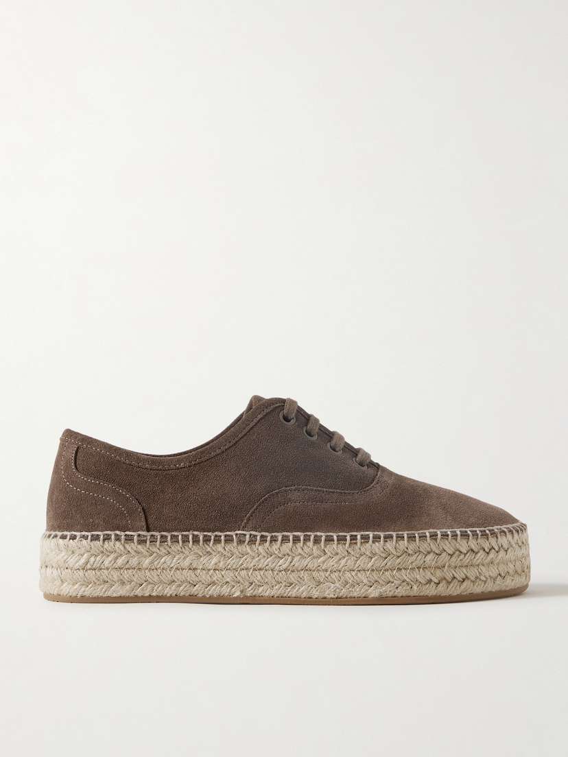 JW Anderson Suede Espadrille Platform Sneakers
