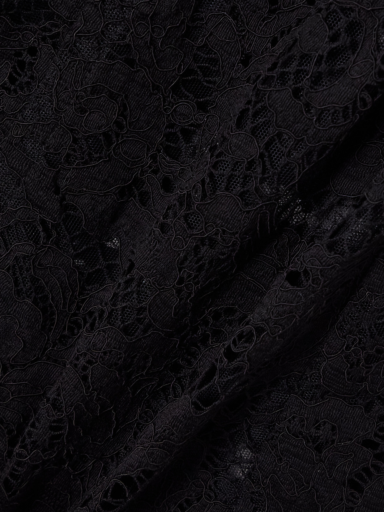 Dolce & Gabbana Cotton-blend Lace Bustier Mini Dress In Black