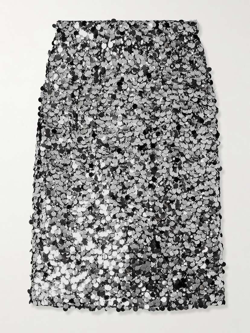 Dolce & Gabbana Sequined Jersey Skirt