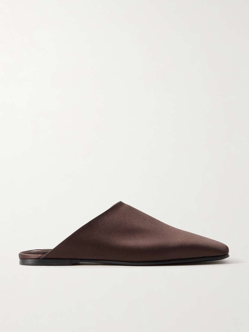 Loro Piana Alba Satin Slippers