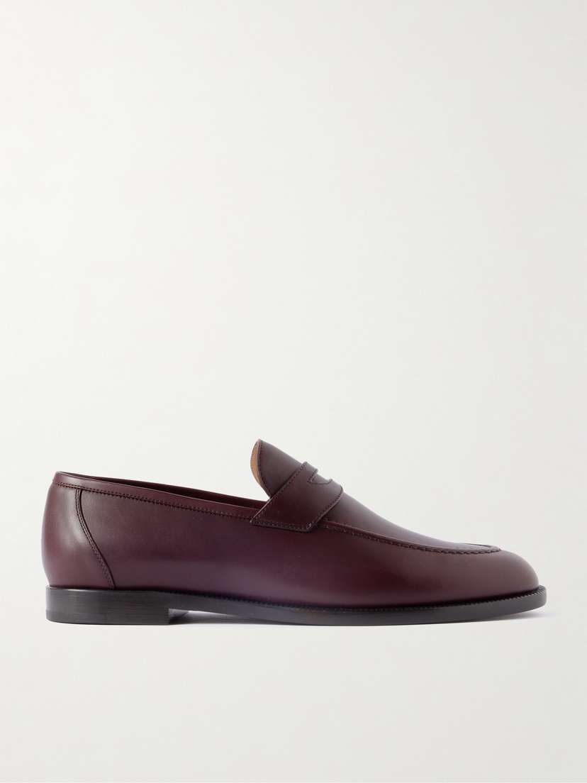 Loro Piana Sergio Leather Loafers