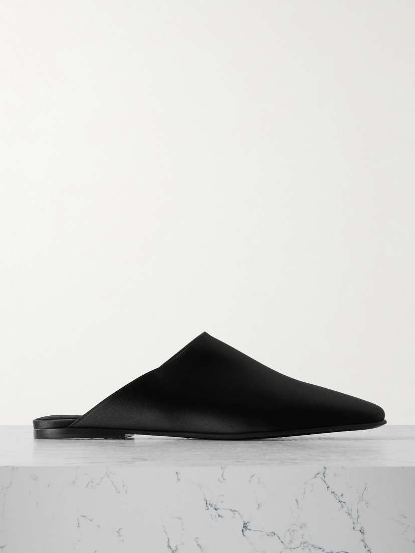 Loro Piana Alba Satin Slippers