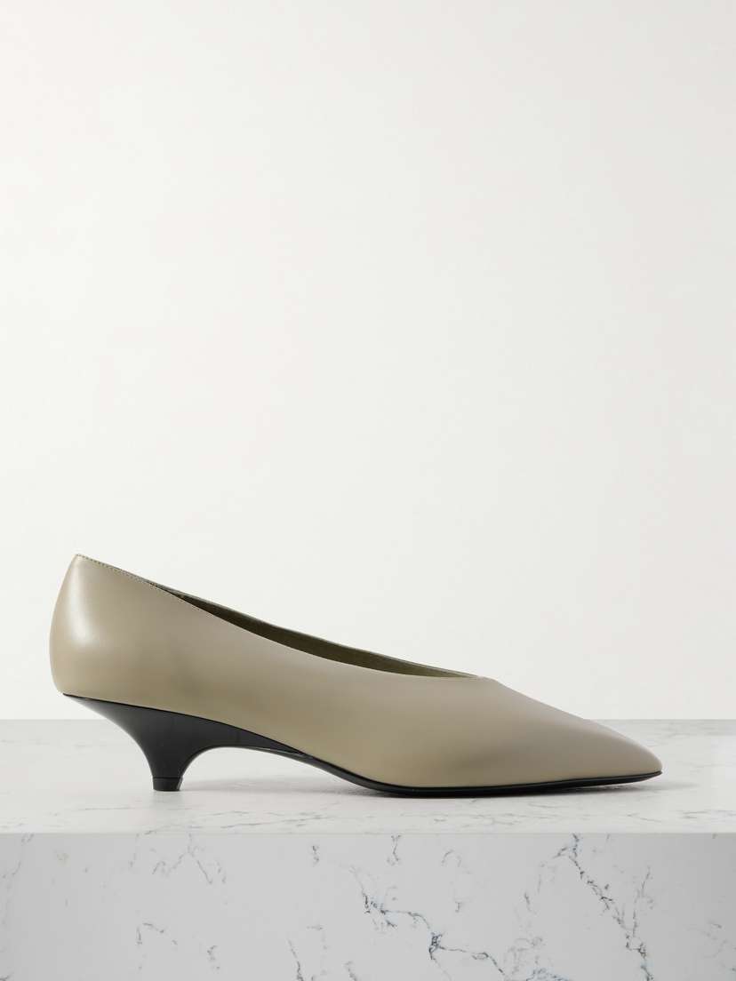 Loro Piana Rebecca Leather Pumps