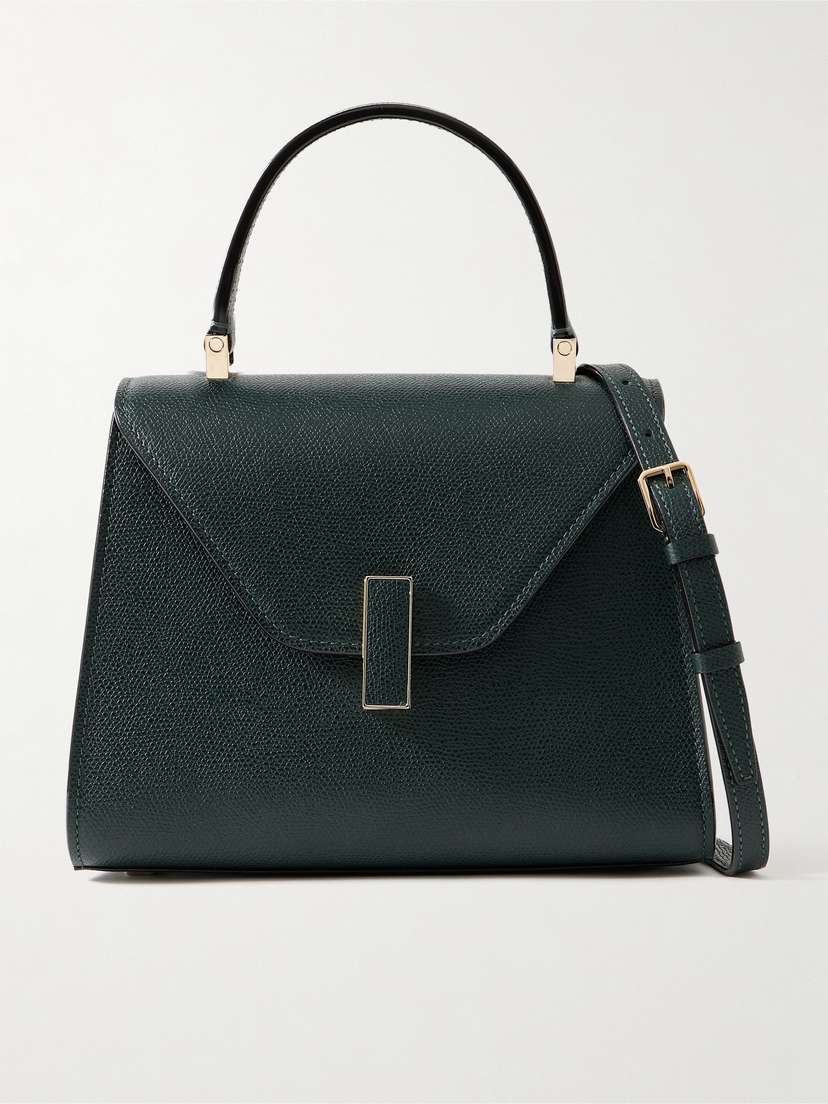 Valextra Iside Mini Textured-leather Tote