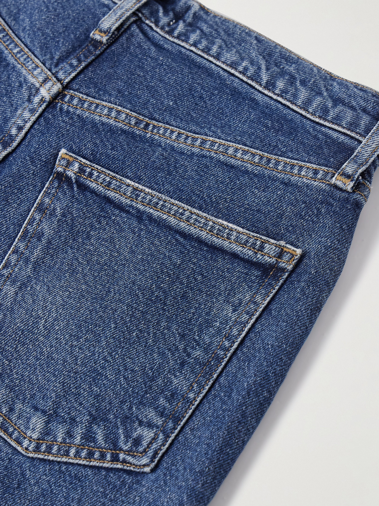 Agolde Valen Straight Leg Jeans With Faded Wash In Blue