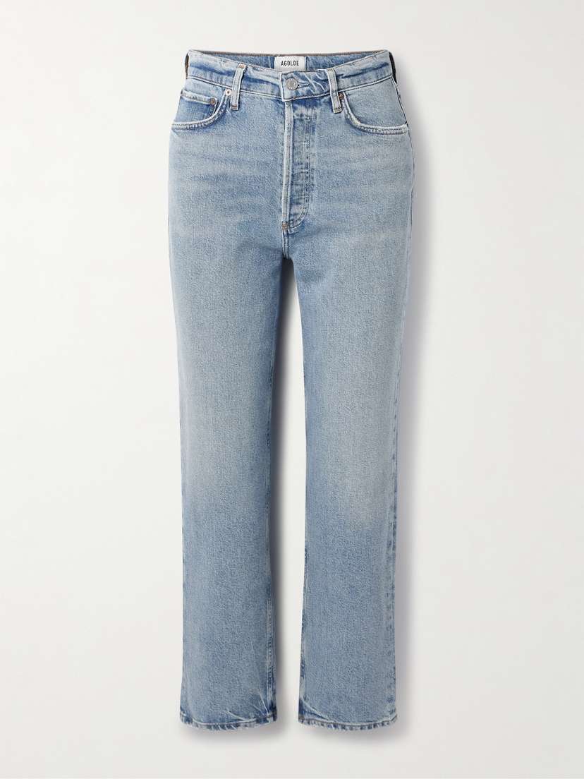 AGOLDE '90s Pinch Waist Cropped High-rise Straight-leg Jeans